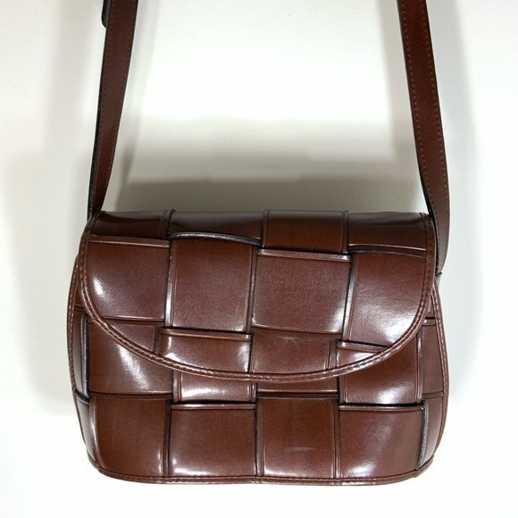 Claude Van Pelle Square Lattice Shoulder purse - Picture 10 of 13